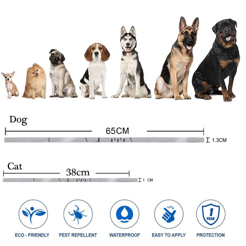 Coleira Antipulgas e Carrapatos para Cães e Gatos