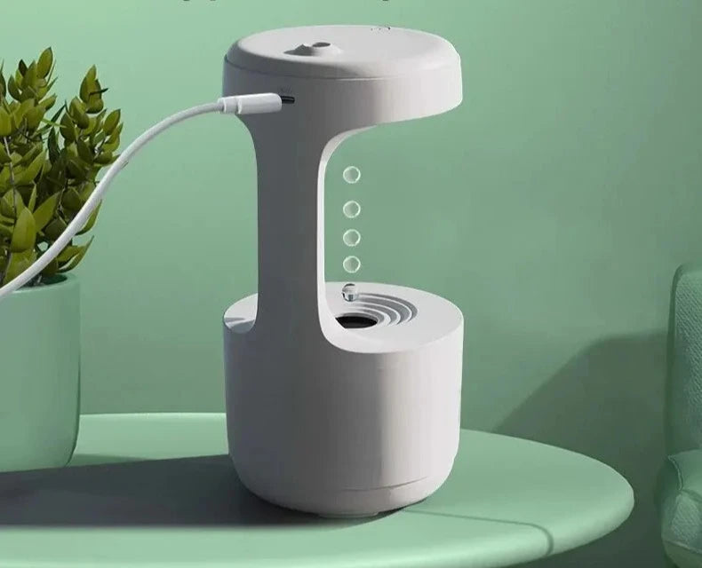 Umidificador De Ar Com Gotículas de Água Antigravitacional, Ultrassônico Com Luz Noturna